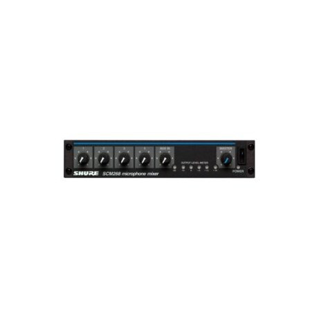 SCM268 MEZCLADOR DE MICROFONOS 4CANALES PHATOM SHURE