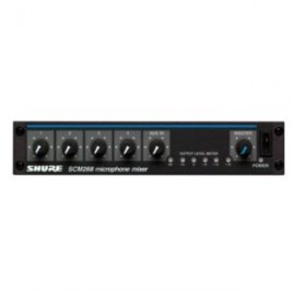 SCM268 MEZCLADOR DE MICROFONOS 4CANALES PHATOM SHURE