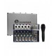 MX-702USB Mezcladora Pasiva de 7 canales SOUNDTRACK
