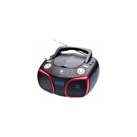 BT8110 Radiograbadora bluetooth cd mp3 radio fm usb color negra