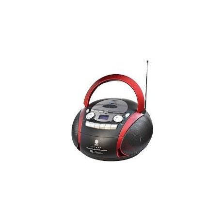 BT8927 Radiograbadora bluetooth cassette cd radio fm usb color negra