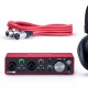 SCARLET2i2STUDIO Paquete Interfaz con Micrófonos y Audífonos FOCUSRITE
