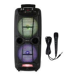 BT1708 Bafle amplificado 2 x 8 pulgadas recargable bluetooh usb