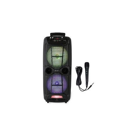 BT1708 Bafle amplificado 2 x 8 pulgadas recargable bluetooh usb