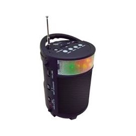 BT2000 NEGRO Bocina recargable bluetooth radio usb linterna color negro