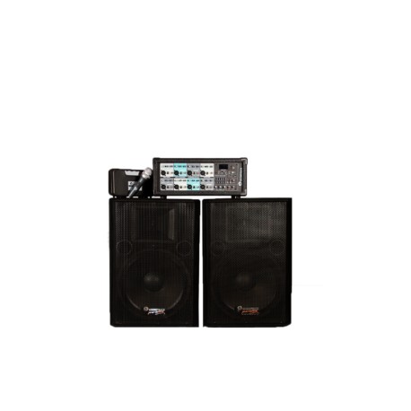 SHA-108BT Combo de Mezcladora de 8 Canales con bafles SOUNDTRACK